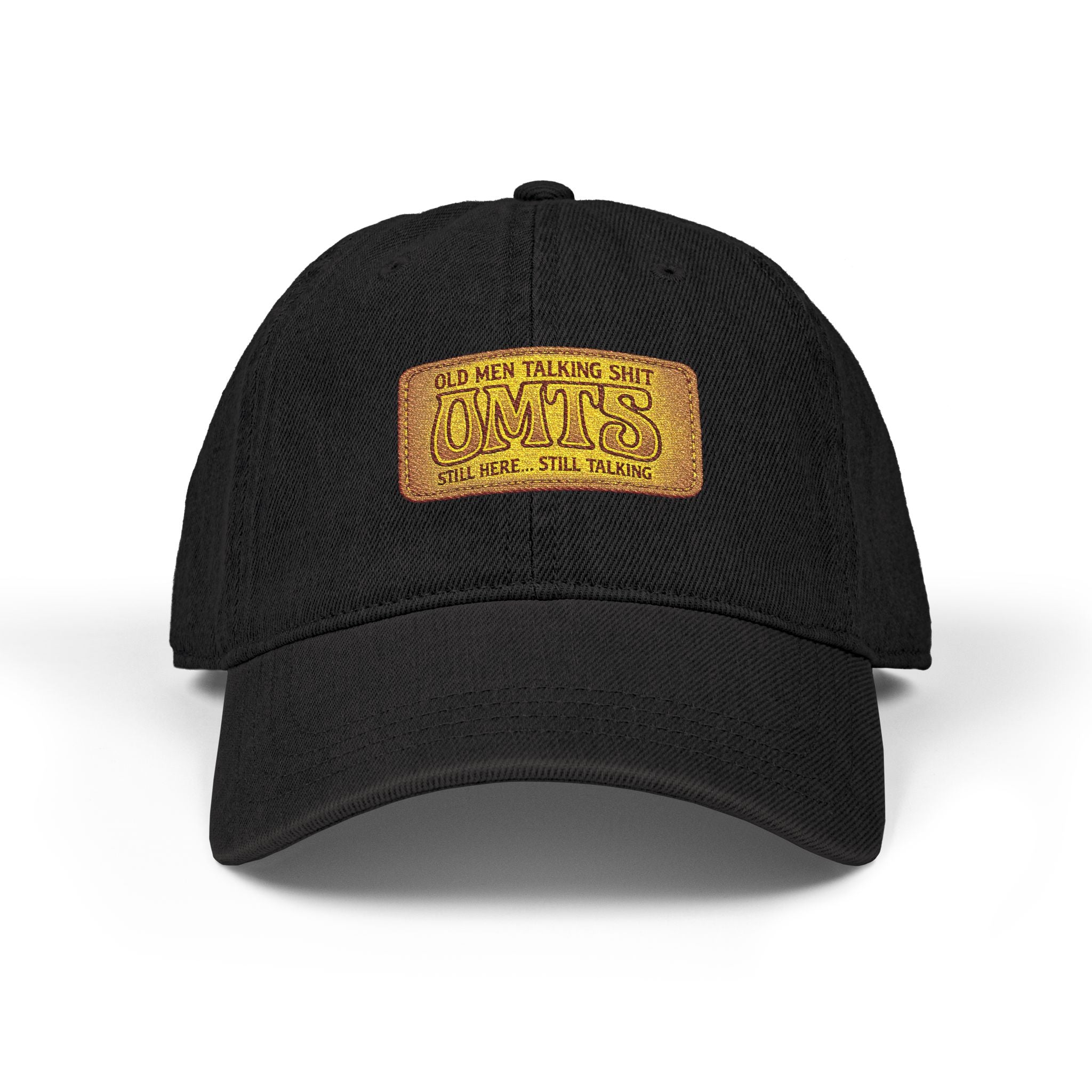 Embroidered Vintage Patch Denim Hat — 'Cowboys' Rustic Western Cap