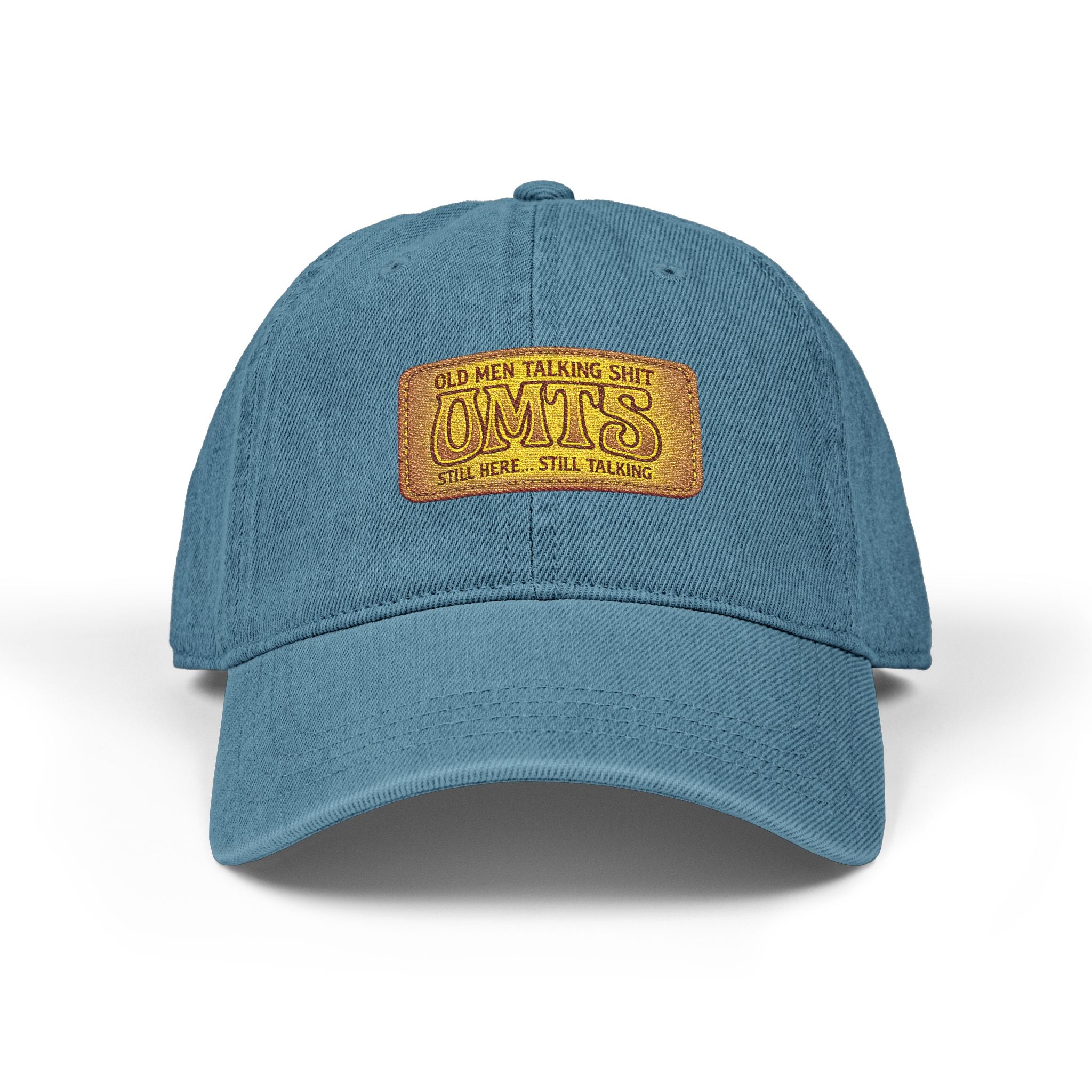 Embroidered Vintage Patch Denim Hat — 'Cowboys' Rustic Western Cap