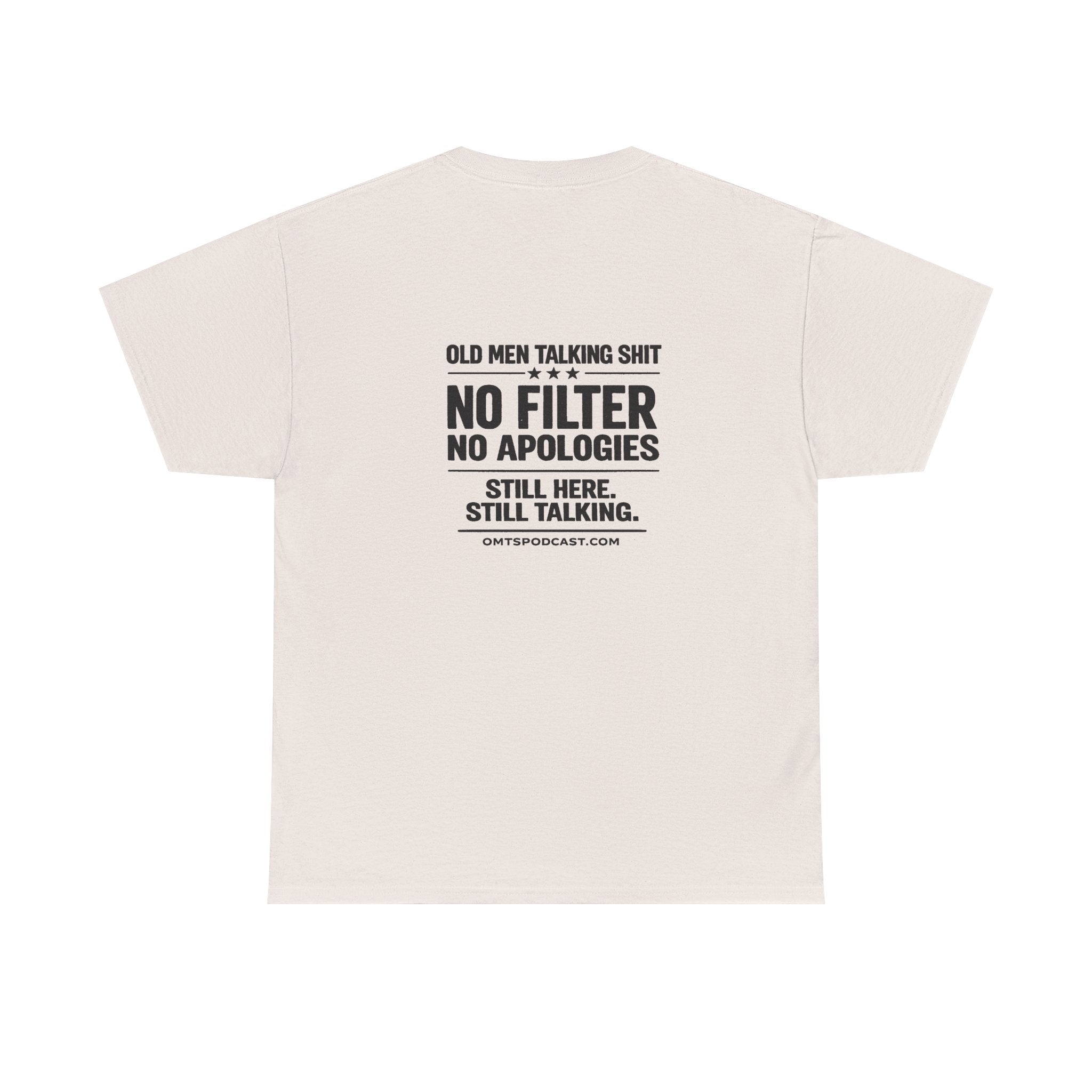 T-Shirt — "Old Men Talking Shit: No Filter No Apologies" Graphic Tee