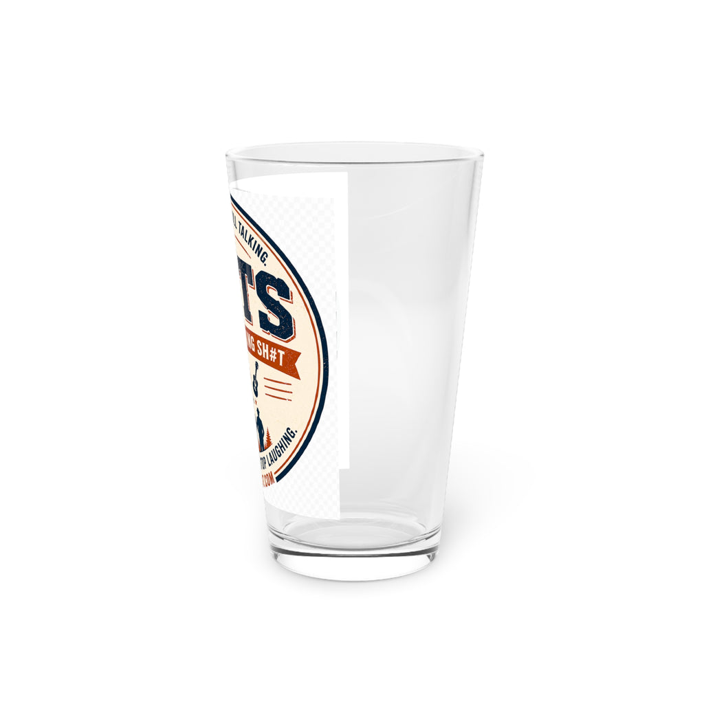 OMTS Pint Glass — "Old Men Talking Sh!t" 16oz Beer Glass, Podcast Fan Gift