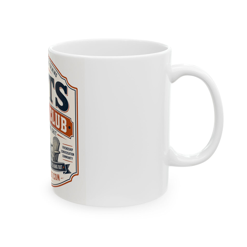 OMTS Social Club Ceramic Mug — 'Old Men Talking Shit' Podcast Coffee Mug (11oz/15oz)