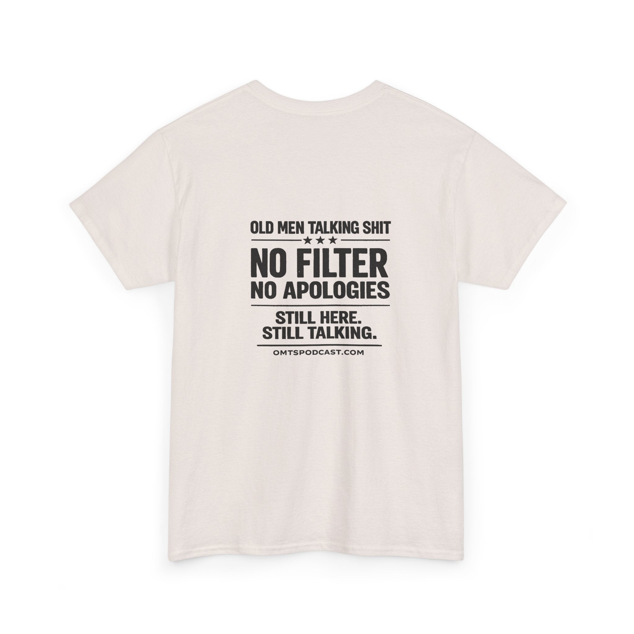 T-Shirt — "Old Men Talking Shit: No Filter No Apologies" Graphic Tee