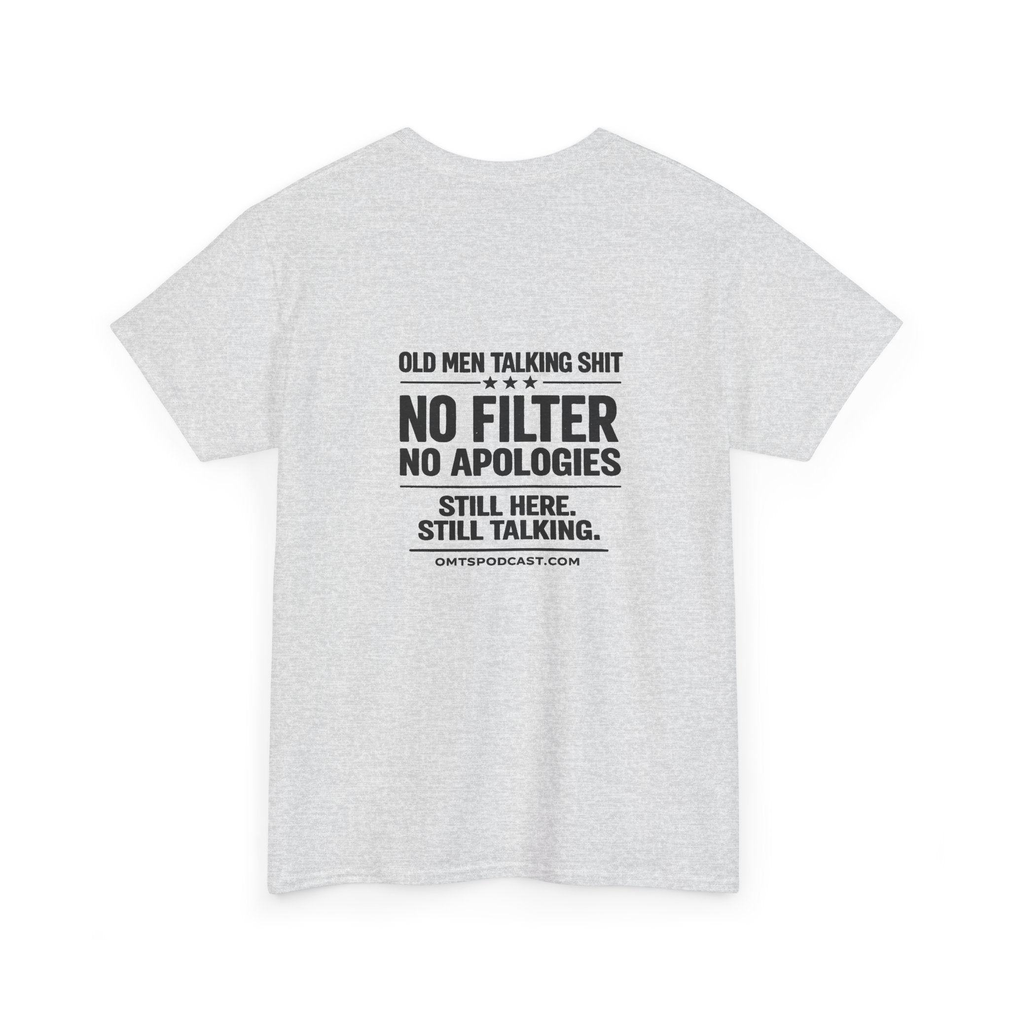 T-Shirt — "Old Men Talking Shit: No Filter No Apologies" Graphic Tee