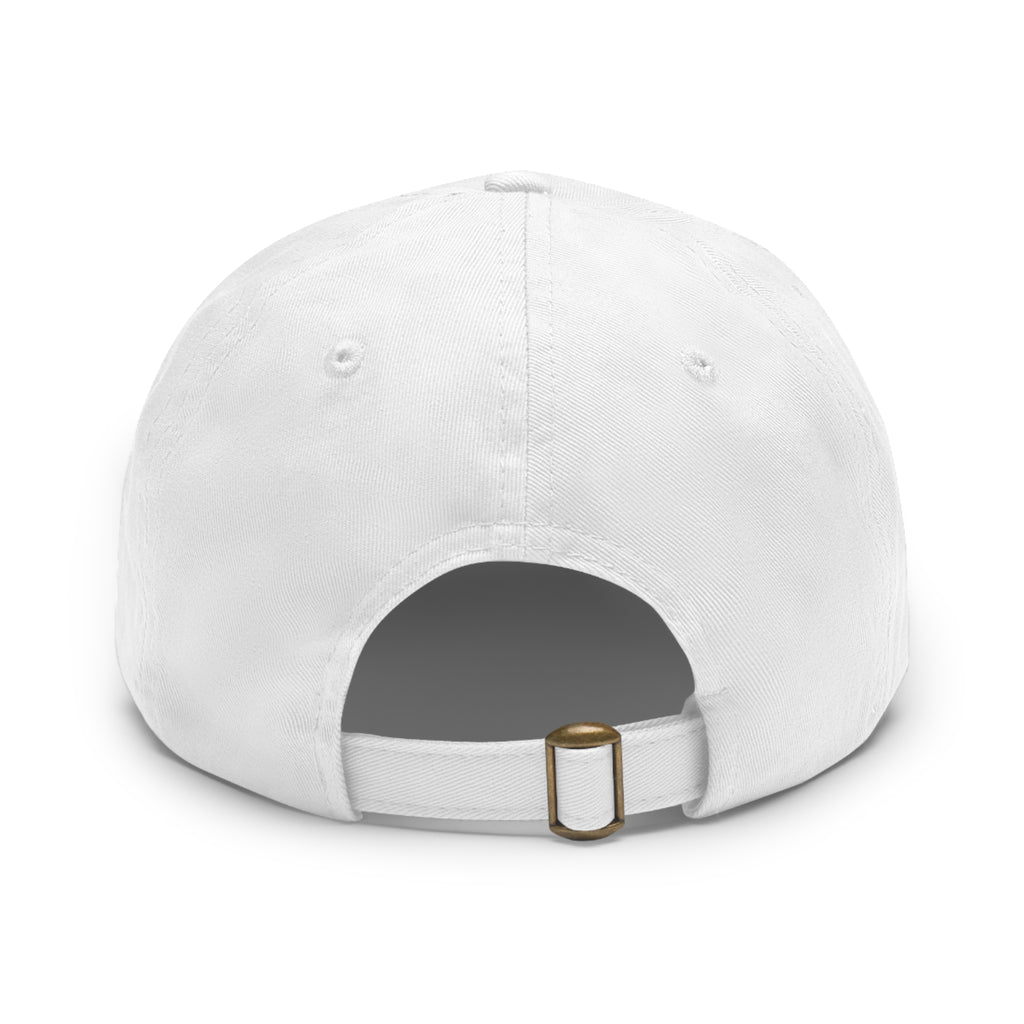 OMTS Leather Patch Dad Hat — Vintage Outdoor Adventure Cap