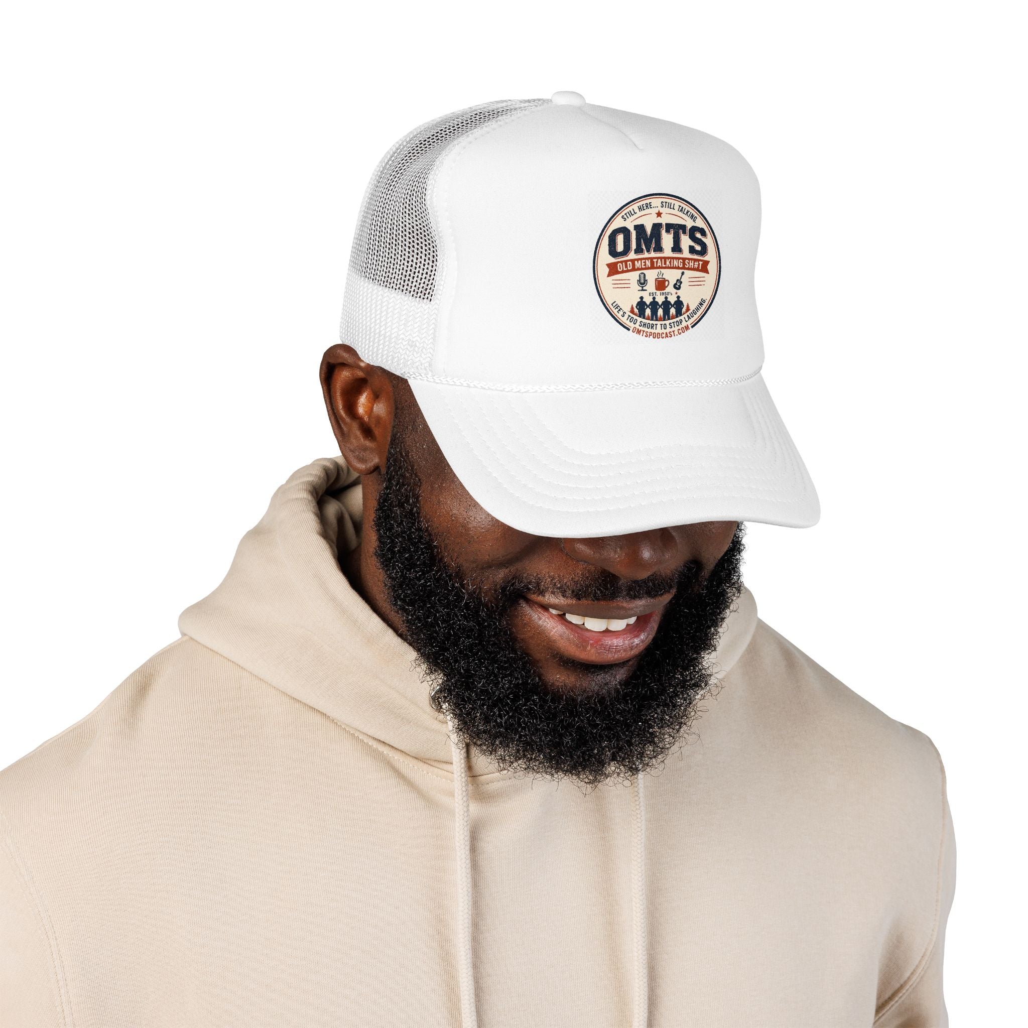 Trucker Hat — OMTS Vintage Campfire Badge Cap