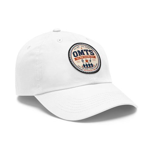 OMTS Leather Patch Dad Hat — Vintage Outdoor Adventure Cap
