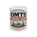 OMTS Social Club Ceramic Mug — 'Old Men Talking Shit' Podcast Coffee Mug (11oz/15oz)