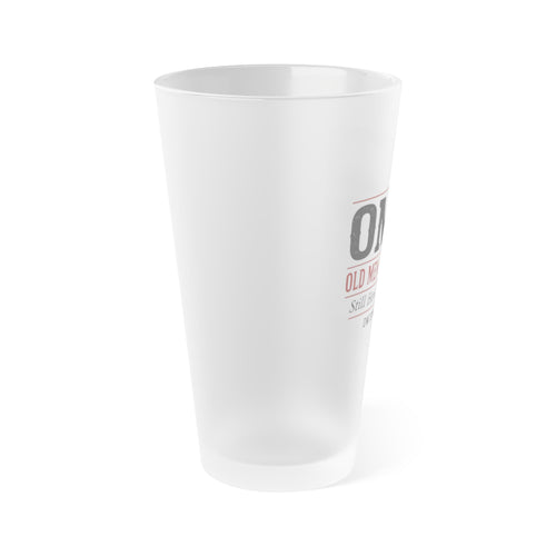 Frosted Pint Glass — 16oz 'OMTS: Old Men Talking Sh!t' Novelty Beer Glass