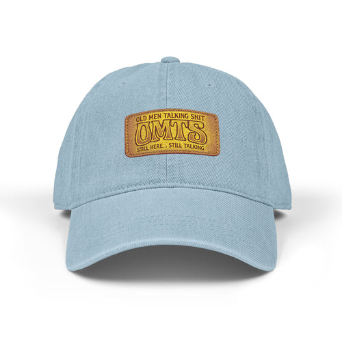 Embroidered Vintage Patch Denim Hat — 'Cowboys' Rustic Western Cap