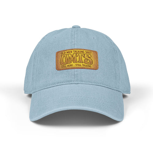 Embroidered Vintage Patch Denim Hat — 'Cowboys' Rustic Western Cap