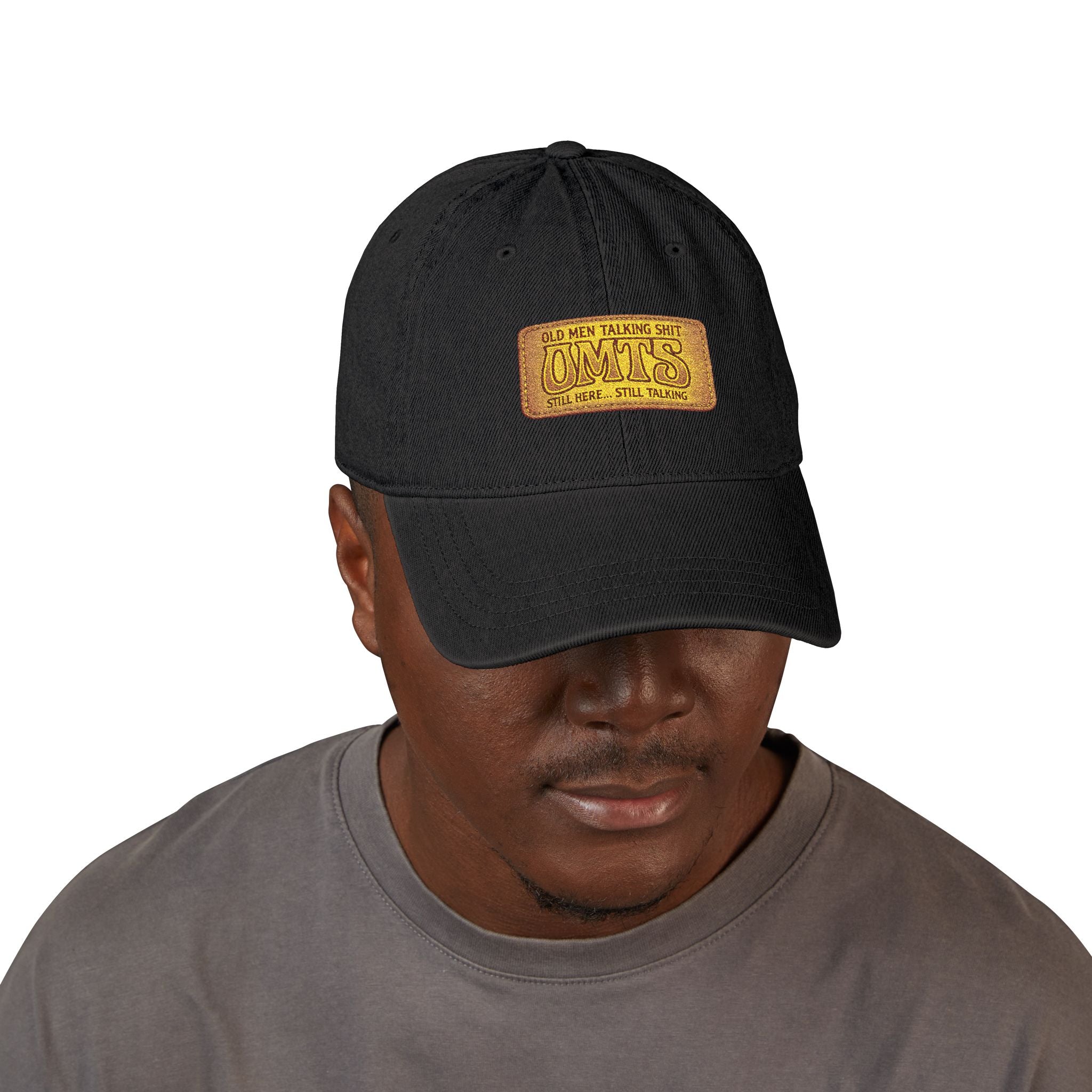 Embroidered Vintage Patch Denim Hat — 'Cowboys' Rustic Western Cap